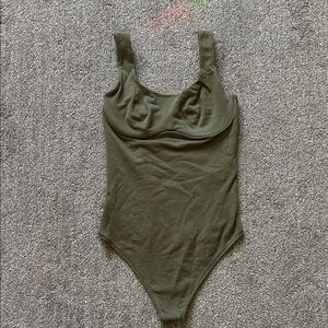 Victoria’s Secret PINK Women’s Olive Green Bodysuit